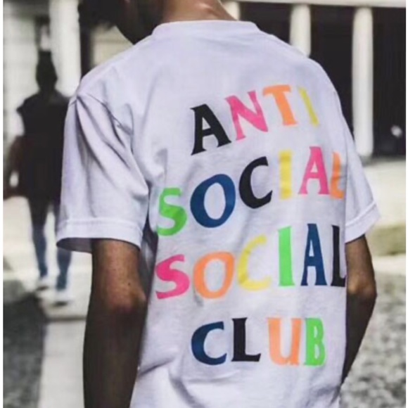 Social Club Rainbow Logo Tee Size 